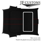 RED STITCH SUEDE SUNROOF HEADLINER ROOF COVER FOR FIAT 500 & ABARTH 07-15 3DR