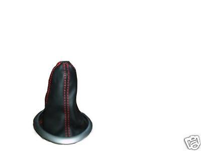 FITS SUZUKI SWIFT 2005-2010 LEATHER GEAR GAITER SHIFTER COVER RED STITCH