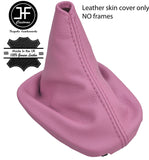 PINK TOP GRAIN REAL LEATHER GEAR GAITER FOR TOYOTA AYGO CITROEN C1 PEUGEOT 107