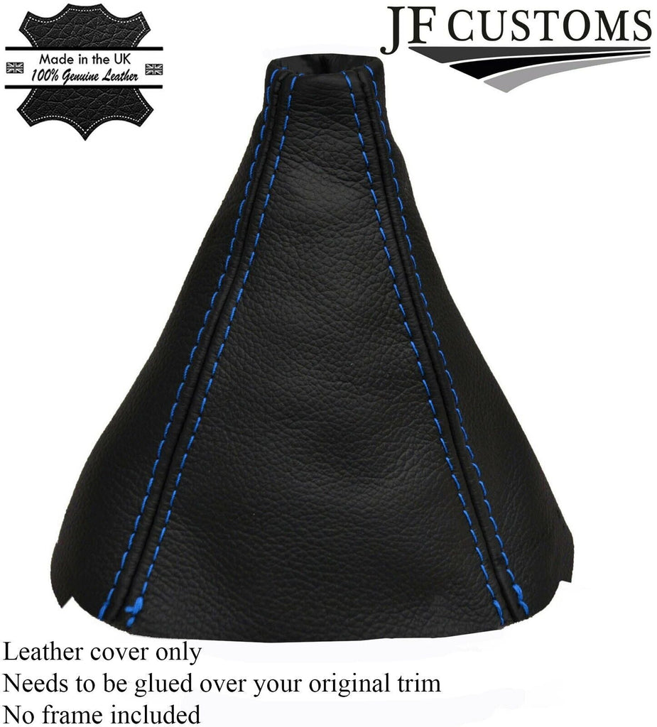 BLUE STITCHING FITS FORD FIESTA 2014+ ONWARDS LEATHER GEAR STICK GAITER COVER