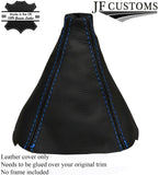 BLUE STITCHING FITS FORD FIESTA 2014+ ONWARDS LEATHER GEAR STICK GAITER COVER