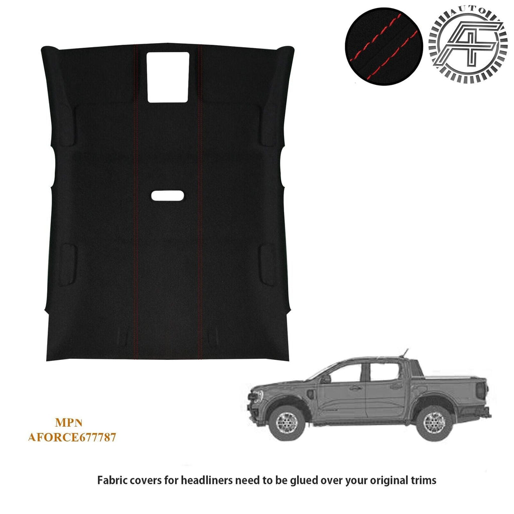LUXE SUEDE HEADLINER COVER FITS FORD RANGER WILDTRAK 2019-2023