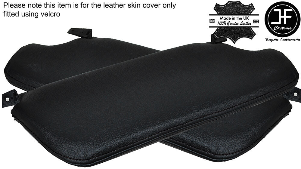 BLACK STITCH 2X SUN VISORS COVERS FITS ALFA ROMEO VELOCE SPIDER S2 S3 105 115