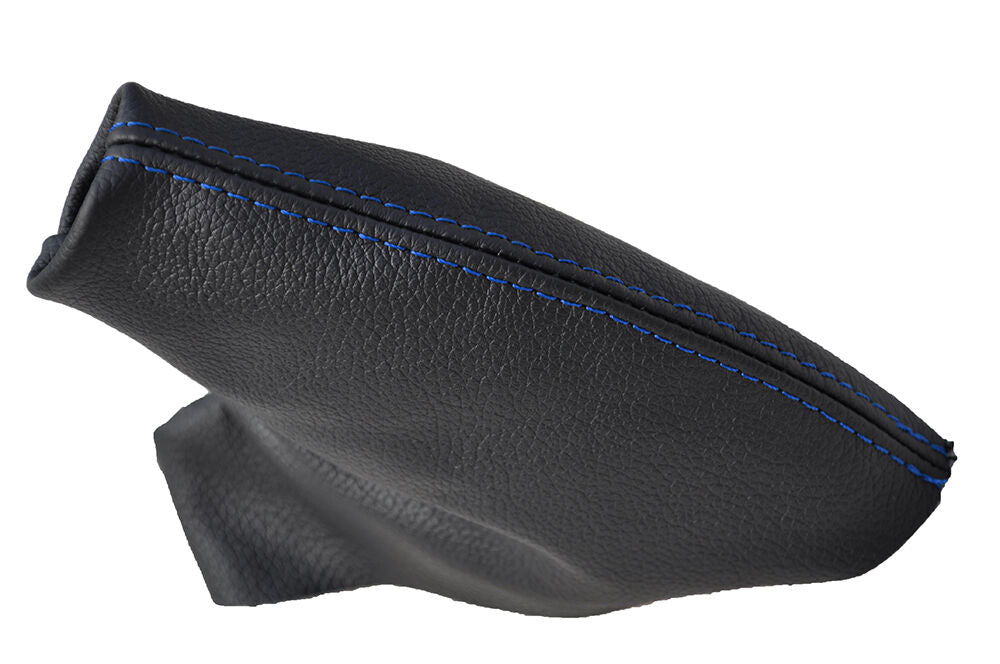 BLUE DOUBLE STITCH FITS MG MGF TF TF HANDBRAKE GAITER GATOR GAITOR LEATHER