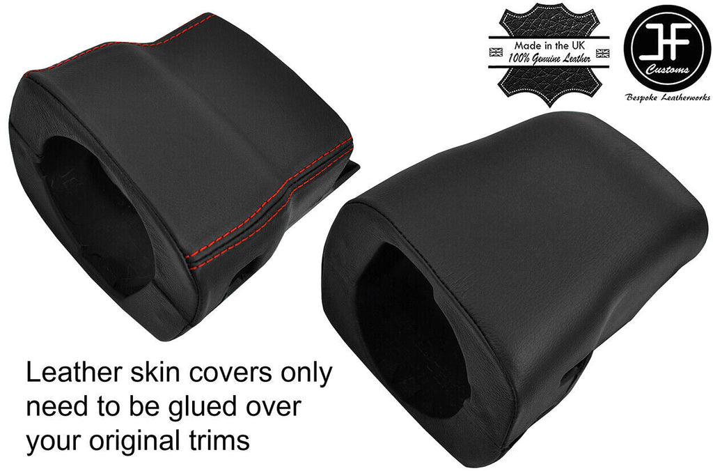 RED STITCH STEERING SHROUD COLUMN LEATHER COVER FOR LEXUS IS200 IS300 98-05