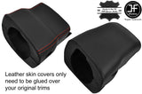 RED STITCH STEERING SHROUD COLUMN LEATHER COVER FOR LEXUS IS200 IS300 98-05
