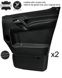 WHITE STITCH 2X FULL DOOR CARD LEATHER COVERS FOR MERCEDES SPRINTER W906 06-15