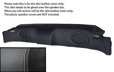 white stitching FITS MG MGF MGTF 95-05 SPEAKER BAR LEATHER SKIN COVER ONLY
