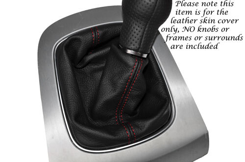 RED STITCHING FITS AUDI Q3 2011-2013+ LEATHER GEAR GAITER ONLY CUSTOM NEW