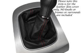 RED STITCHING FITS AUDI Q3 2011-2013+ LEATHER GEAR GAITER ONLY CUSTOM NEW
