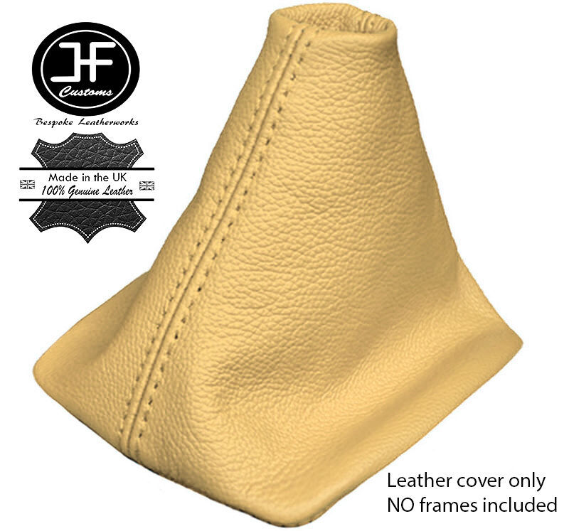 BEIGE REAL LEATHER MANUAL GEAR GAITER FOR VW NEW BEETLE 1998-2011 CUSTOM NEW