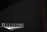 RED STITCH LEATHER 2X TOP DOOR CAPPINGS COVERS FOR AUDI A3 8V 13-20 3DR