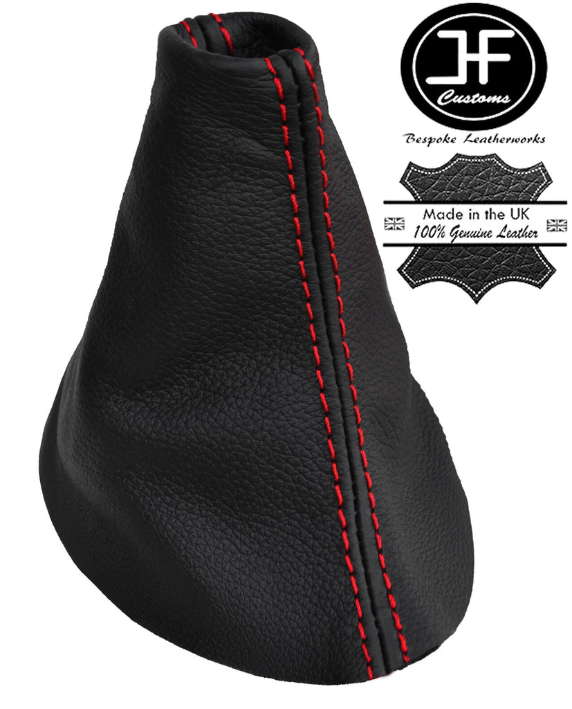 RED STITCHING REAL LEATHER MANUAL GEAR GAITER FITS SKODA ROOMSTER 2006-2014