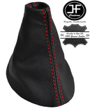 RED STITCHING REAL LEATHER MANUAL GEAR GAITER FITS SKODA ROOMSTER 2006-2014