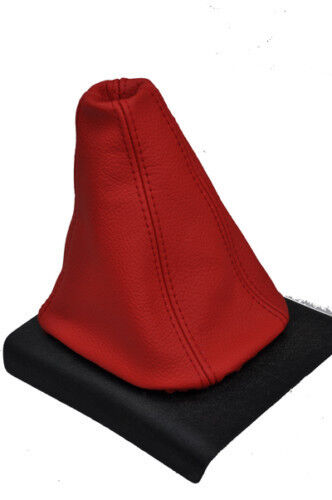 FITS VAUXHALL OPEL VECTRA C 2002-2009 GEAR S GAITER LEATHER RED CUSTOM NEW