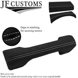 WHITE STITCH 3X DASH TRIM LUXE-SUEDE COVERS FITS LAND ROVER DEFENDER 2007-2016