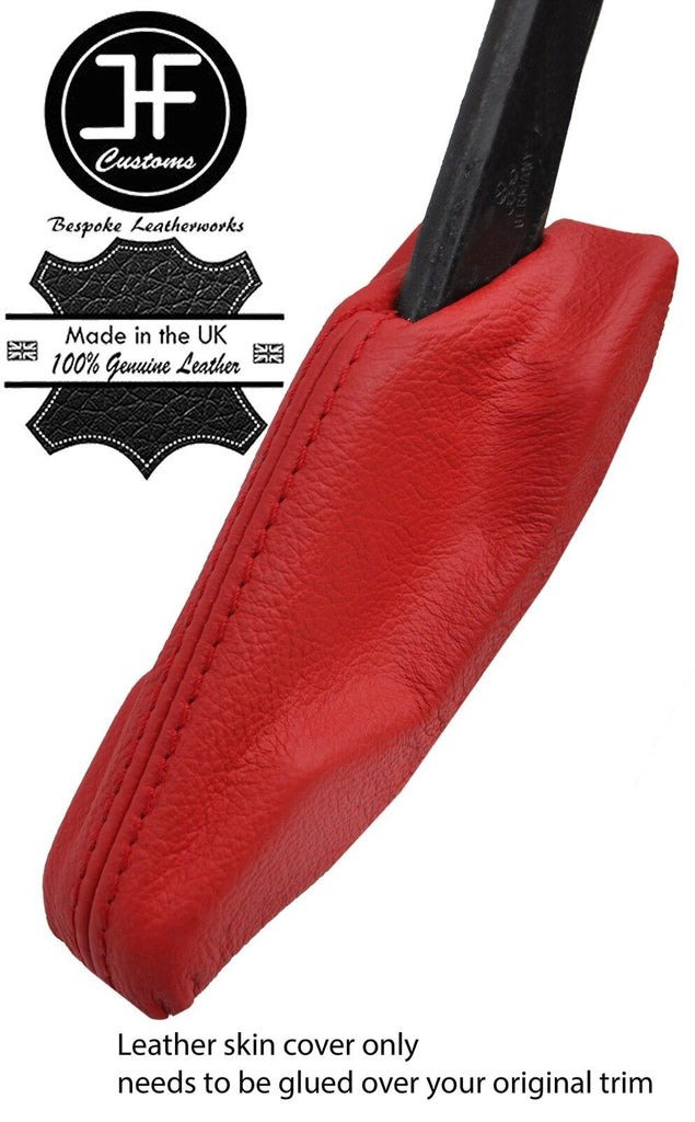 RED TOP GRAIN LTHR HANDBRAKE TRIM COVER FOR VW GOLF MK1 JETTA CADDY SCIROCCO