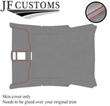 RED  STITCH LIGHT GREY LUXE HEADLINER ROOF COVER FOR SEAT LEON MK2 05-12 5 DR