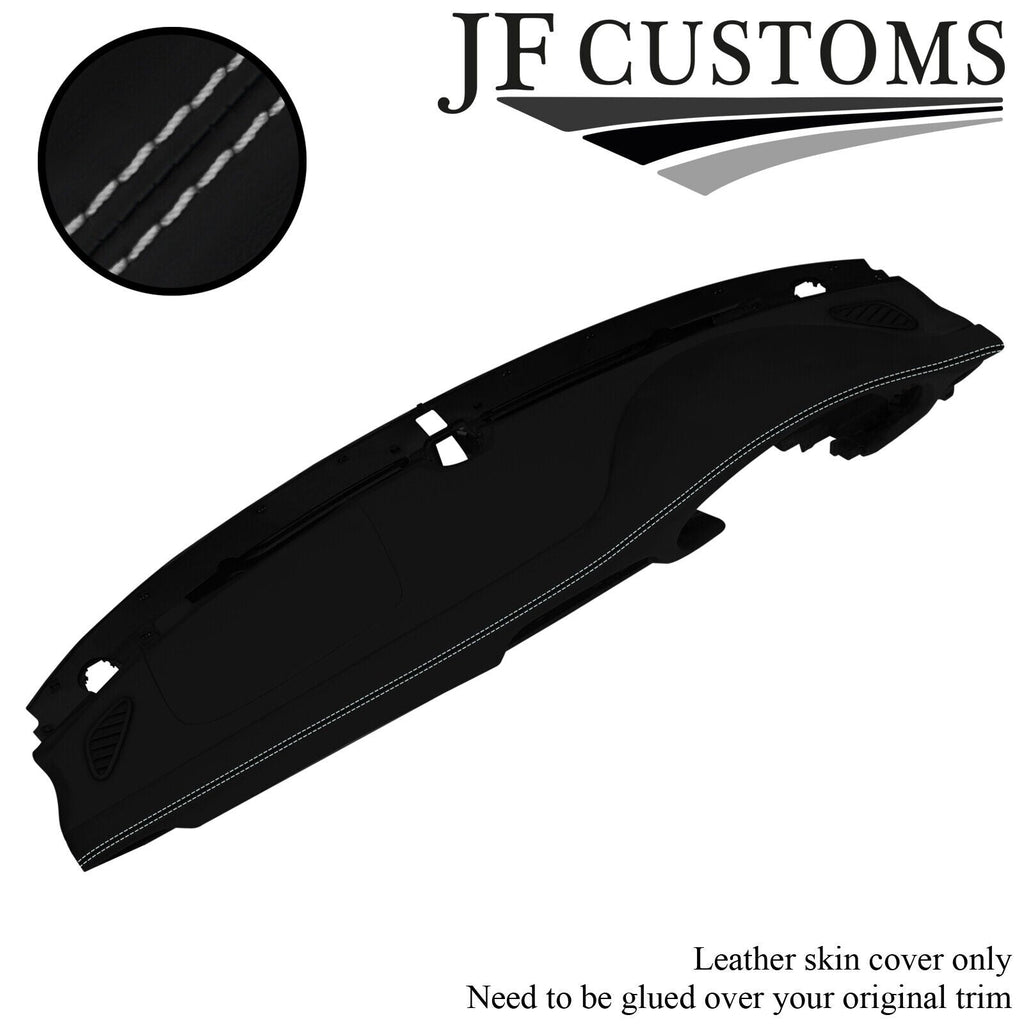 WHITE STITCH NAPPA LEATHER DASH DASHBOARD COVER FITS PORSCHE 911 997 04-12
