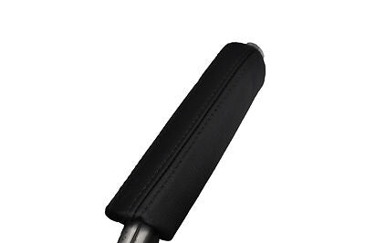 black stitch FITS SKODA OCTAVIA MK2 04+ LEATHER HANDBRAKE HANDLE COVER ONLY