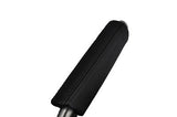black stitch FITS SKODA OCTAVIA MK2 04+ LEATHER HANDBRAKE HANDLE COVER ONLY