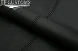 BLACK & BLACK REAL LEATHER ARMREST LID COVER FITS 370Z Z34 09-2017 STYLE 2