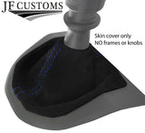 BLUE STITCHING SUEDE  MANUAL GEAR GAITER FITS VW T6 TRANSPORTER 2016-2019