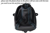 BLUE STITCH FITS  HONDA ACCORD 2009-2013 LEATHER MANUAL GEAR GAITER CUSTOM NEW
