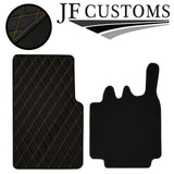 YELLOW DIAMOND  VINYL 2X TAILORED FLOOR CARPETS FOR SMART FORTWO 450 03-07 JF1