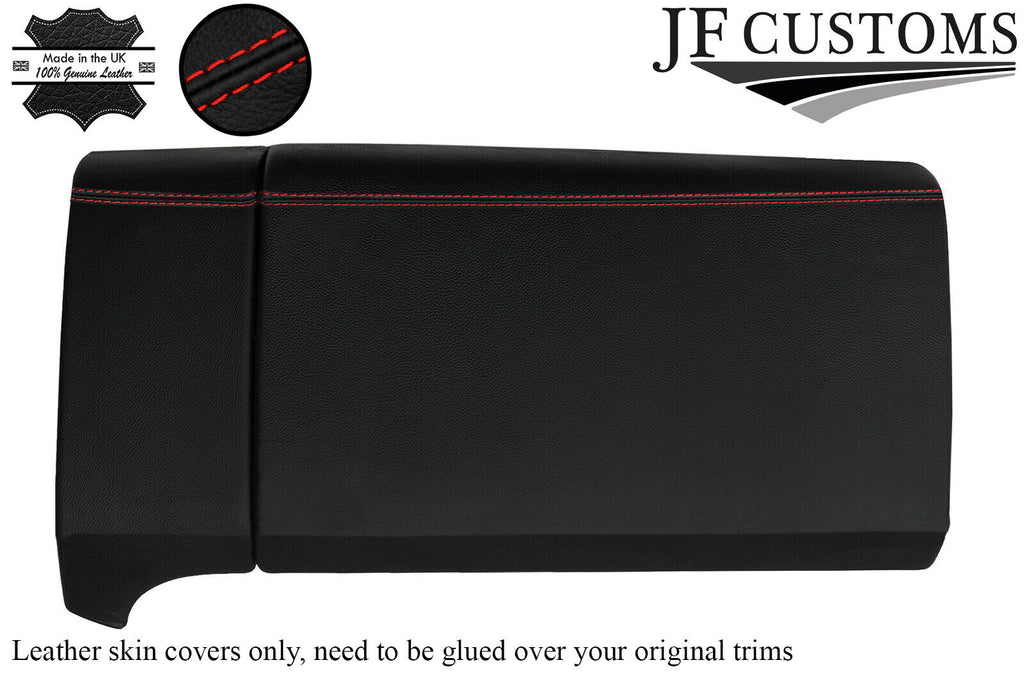 RED STITCH LEATHER GLOVEBOX COVER FOR PORSCHE CAYENNE 955 MK1 03-10 CUSTOM NEW