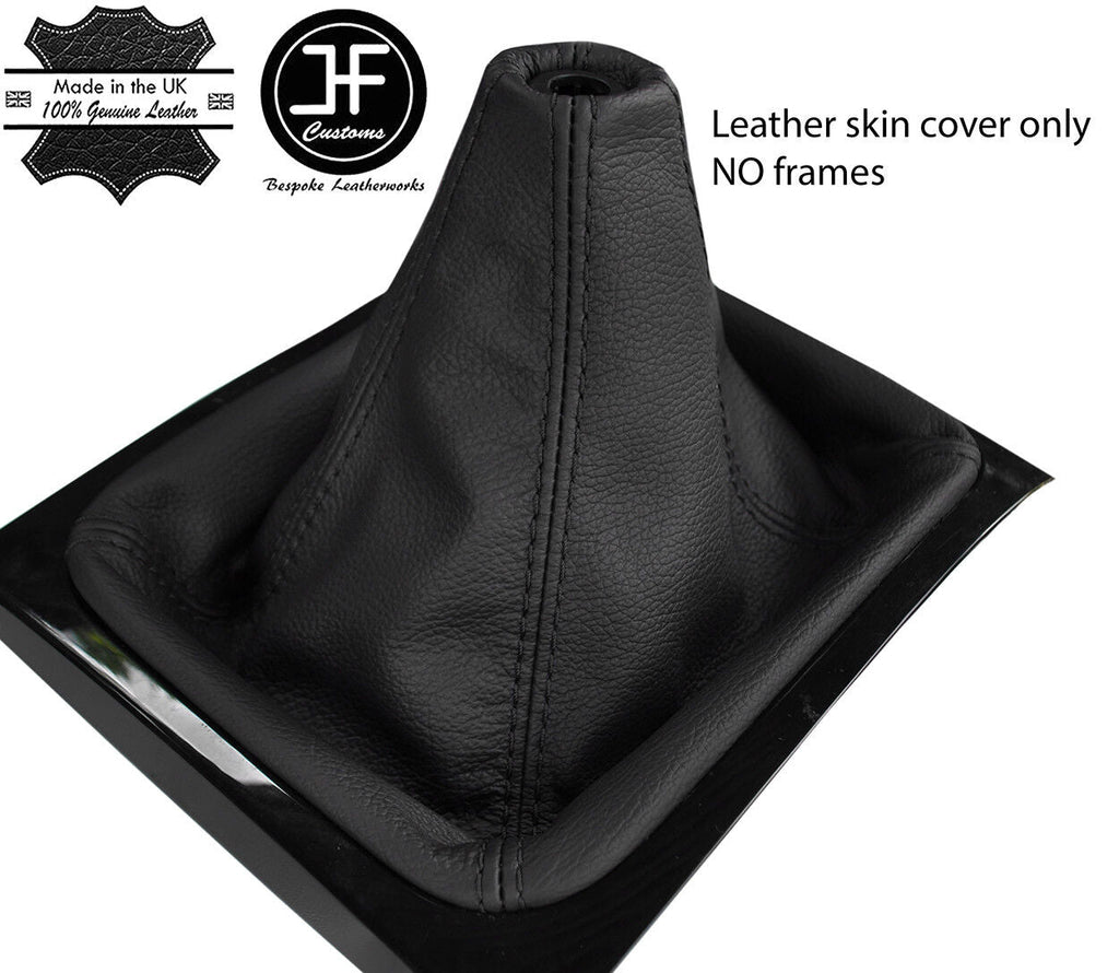 BLACK STITCHING TOP GRAIN LEATHER MANUAL GEAR GAITER FITS MITSUBISHI L200 15-18