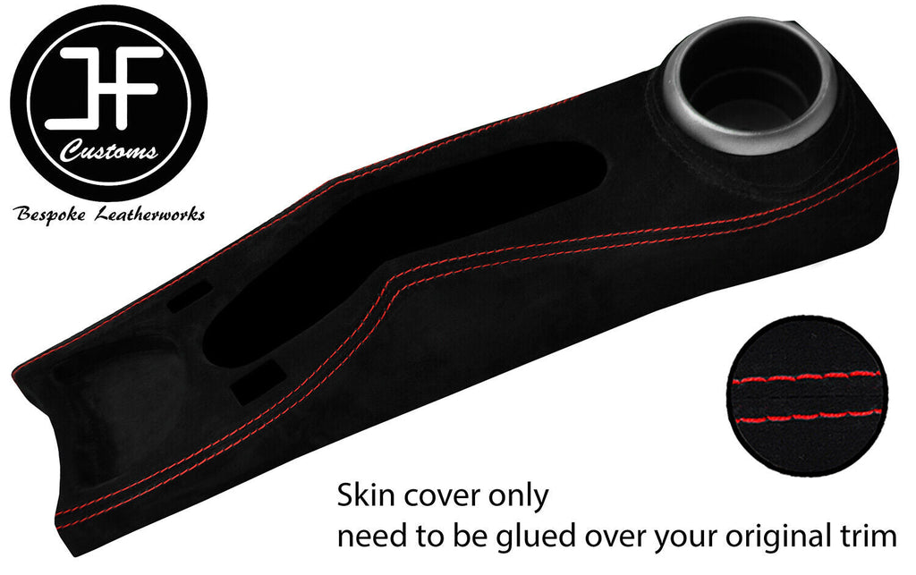 RED STITCH CENTRE CONSOLE TRIM SUEDE COVER FITS BMW MINI R50 R52 R53 04-06