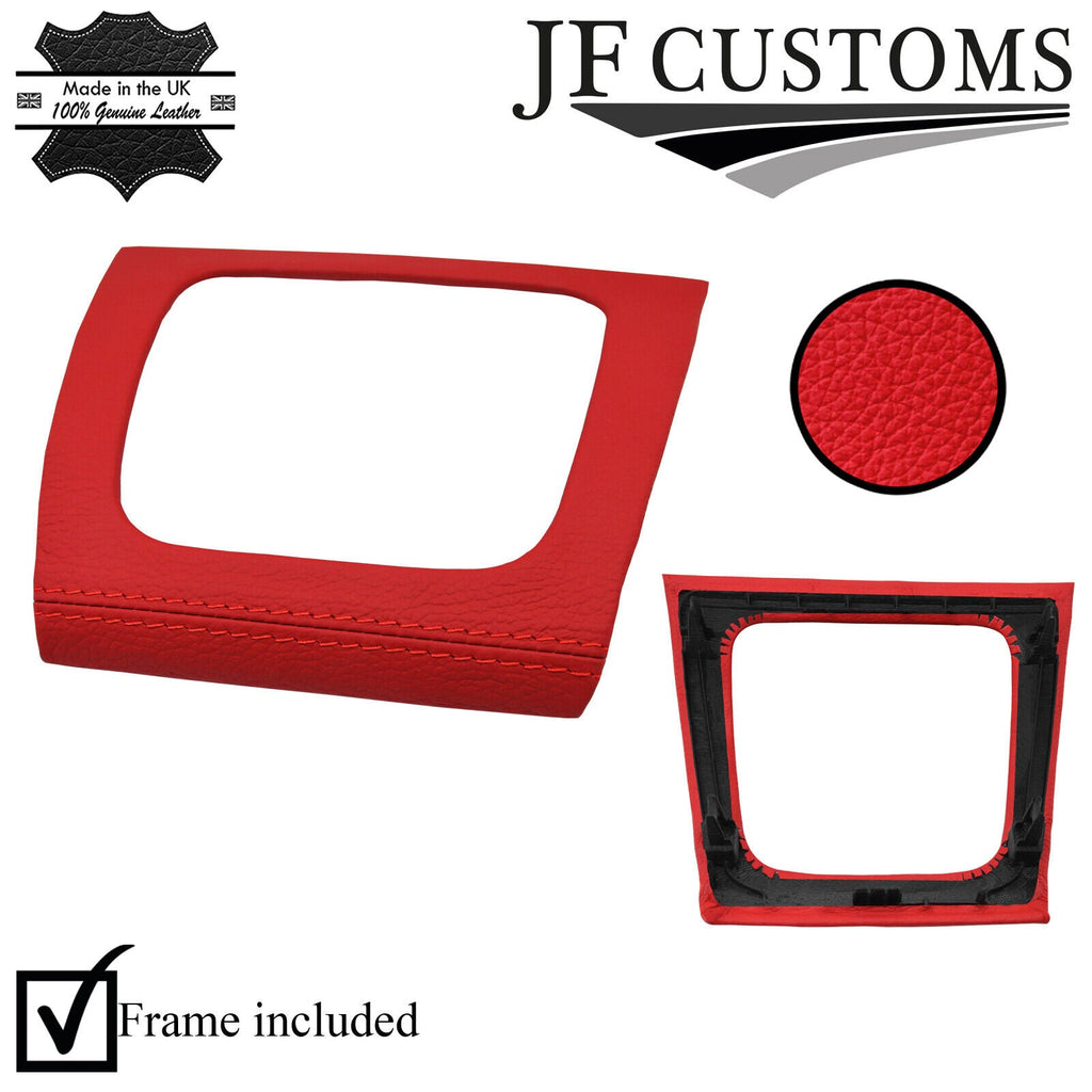 RED ITALIAN LEATHER GEAR SURROUND COVER + FRAME FITS LEXUS RX 04-08 CUSTOM NEW