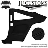 BLACK STITCH 2X FRONT DOOR 2X REAR QUARTER PANEL COVER FOR JAGUAR XK8 X100 96-04