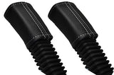 WHITE STITCHING FITS RANGE ROVER VOGUE L322 02-12 2X SEAT BELT LEATHER COVERS