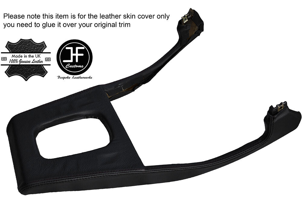 BLACK STITCH AIR CON GEAR SURROUND LEATHER COVER FITS BMW 5 SERIES E28 81-87