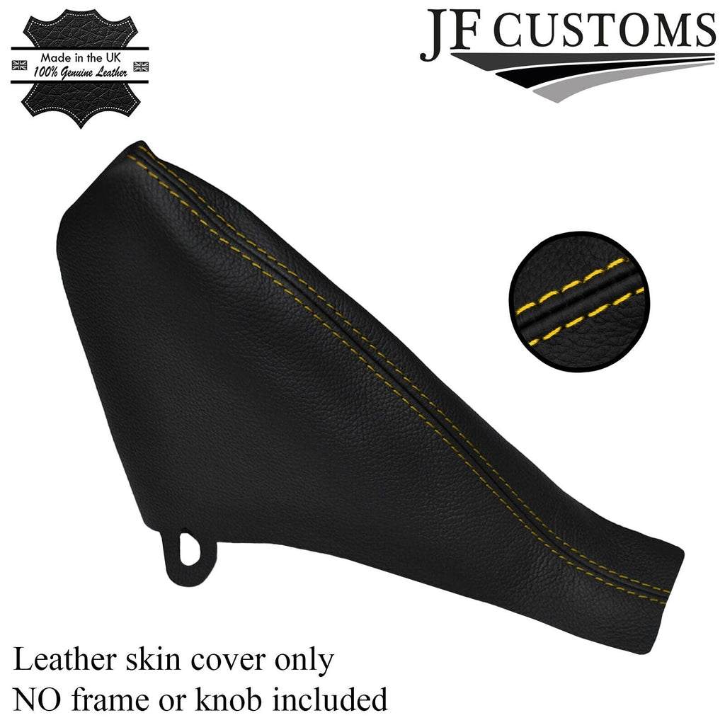 YELLOW STITCHING FITS BMW MINI R50 R53 HANDBRAKE COVER LEATHER 2001-2006 NEW