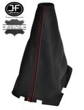RED STITCH LEATHER GEAR GAITER FOR TOYOTA COROLLA E12 LEVIN ZZE122R 2001-2007