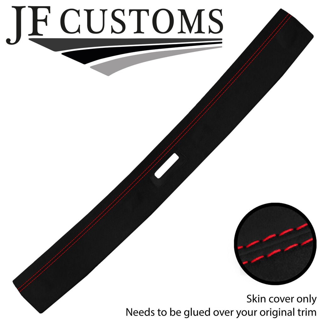 RED STITCH SUEDE FRONT ROOF VISOR TRIM COVER FOR PORSCHE 924 944 968 S2