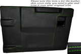 GREEN STITCH REAR TAILGATE DOOR CARD SKIN COVER FITS LAND ROVER DEFENDER 83-14