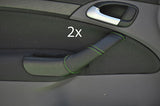 green stitch FITS SAAB  9-3 2004-2011 2X LEATHER DOOR HANDLE COVERS CUSTOM NEW
