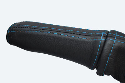 blue stitch FITS FORD ESCORT MK6 & RS2000 95-00 LEATHER HANDBRAKE HANDLE COVER