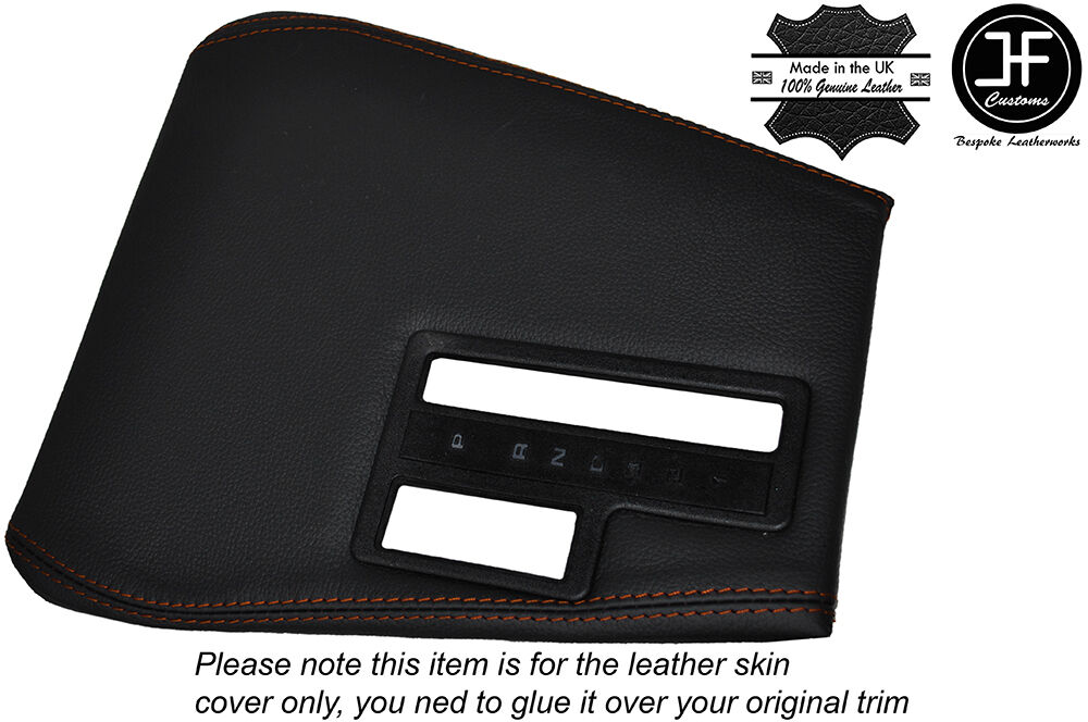 ORANGE STICH AUTOMATIC GEAR SURROUND TRIM SKIN COVER FITS BMW 5 SERIES E34 84-97
