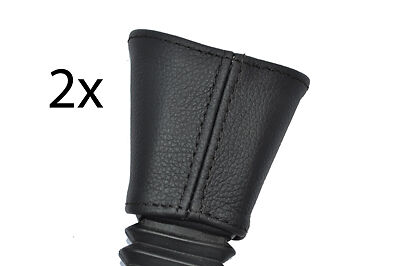 black stitch FITS FORD FIESTA MK4 MK5 95-01 2X FRONT SEAT BELT STALK COVERS