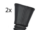 black stitch FITS FORD FIESTA MK4 MK5 95-01 2X FRONT SEAT BELT STALK COVERS