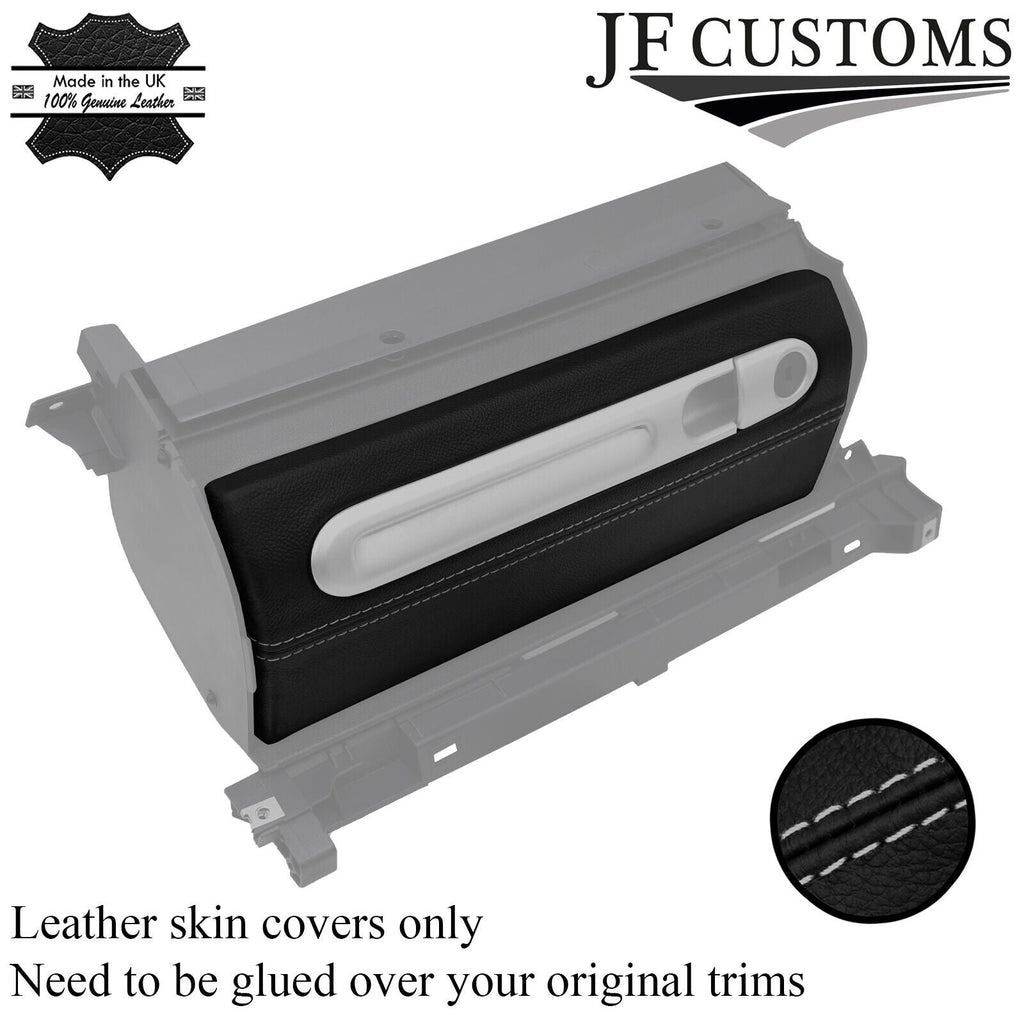 LIGHT GREY STITCH LEATHER GLOVEBOX COVER FITS SMART FORTWO 451 11-14 FACELIFT