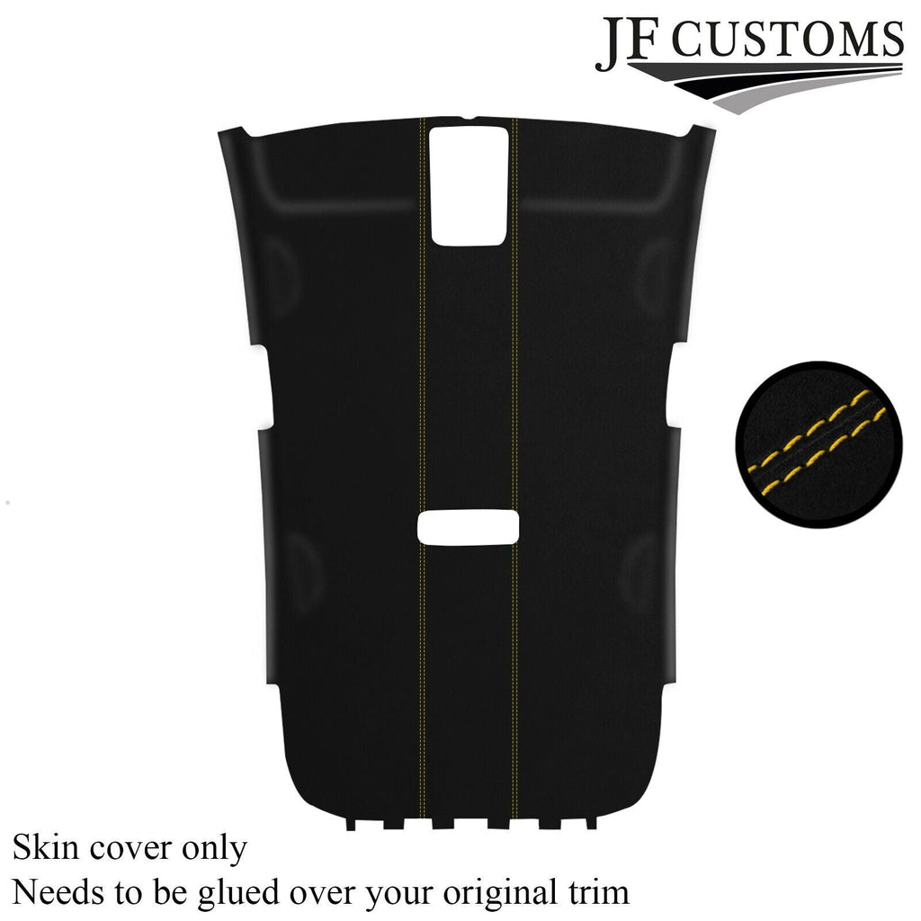 YELLOW STITCH LUXE SUEDE HEADLINER COVER FITS VW GOLF MK6 2008-2013 CUSTOM NEW
