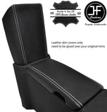 WHITE STITCH ARMREST LID&STORAGE LID LEATHER COVERS FOR MERCEDES SLK R171 04-11