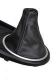 FITS HYUNDAI TIBURON GEAR GAITER  GENUINE LEATHER GREY STITC CUSTOM NEW