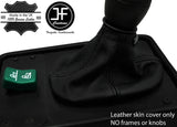 BLACK STITCH TOP GRAIN LEATHER GEAR GAITER FOR SCANIA 4SERIES 114 124 164 95-07